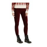 Bordo Fitilli Kadife Tayt, bordo, L, UMJelv-kdtl