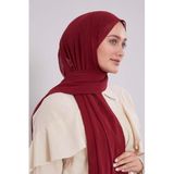 Bordo Frozen Krep Şal