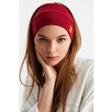 Bordo Kadin Pamuklu Termal, Kaymaz, Terletmez, Ultra Hafif, Spor Sac Bandi Bandana Buff