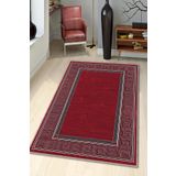 Bordo Karabağ Kaymaz Tabanlı Makinede Yıkanabilir Halı AR319