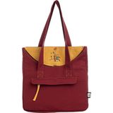 Bordo Küçük Prens Desenli Canvas Kumaş Omuz Çantası - Karışık