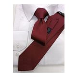 Bordo Kum Desenli Slim Kravat
