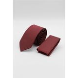 Bordo Kuş Gözü Desen 6 Cm Kravat 1090260100