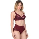 BORDO MI Emay 177 B Toparlayıcı Sütyen Takım - 90 cm