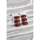 Bordo Model Gold Renk Kadın Küpe - Tj-Bkp11676