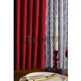 Bordo Orta Pileli 1X2,5 Fon Perde 9206 lntor, 110 x 270