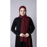 Bordo Pratik Hazır Geçmeli Şal Şifon Kumaş Hijab Bone 3009_16