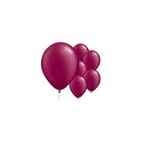 Bordo Renk 10 Adet Balon Çok Renkli