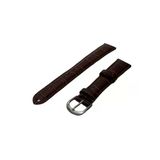 Bordo Renk Dikişli Deri Saat Kordonu 16Mm