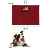 Bordo Renkli Katlanabilir 47X70 cm Küçük ve Orta Boy Köpek Yatağı - Seçenek 1