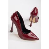 Bordo Rugan Kadın Stiletto