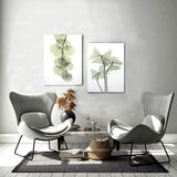 BORDO SANAT 35x50cm 2'li Çiçek Set Dekoratif Duvar Kanvas Tablo
