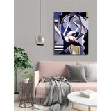 BORDO SANAT 50x60cm Flamingo Dekoratif Duvar Kanvas Tablo
