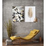 BORDO SANAT 50x70cm 2'li Çiçek Set Dekoratif Duvar Kanvas Tablo BRD-SNT-M-1007
