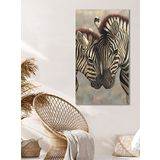 BORDO SANAT 50x90cm Zebra Dekoratif Duvar Kanvas Tablo