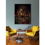 BORDO SANAT 60x75cm Çocuk Dekoratif Duvar Kanvas Tablo