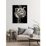 BORDO SANAT 60x75cm Flamingolar Dekoratif Duvar Kanvas Tablo
