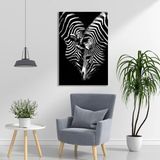 BORDO SANAT 60x90cm Zebra Dekoratif Duvar Kanvas Tablo