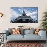 BORDO SANAT 70x40cm Eyfel Kulesi Dekoratif Duvar Kanvas Tablo