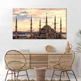 BORDO SANAT 70x40cm İstanbul Dekoratif Duvar Kanvas Tablo