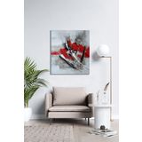 BORDO SANAT 70x85cm Soyut Dekoratif Duvar Kanvas Tablo