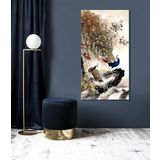 BORDO SANAT 80x150cm Tavus Kuşu Dekoratif Duvar Kanvas Tablo