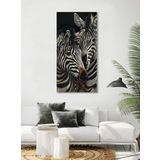 BORDO SANAT 80x160cm Zebra Dekoratif Duvar Kanvas Tablo