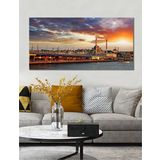 BORDO SANAT 80x40cm İstanbul Dekoratif Duvar Kanvas Tablo