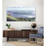 BORDO SANAT 80x40cm Manzara Dekoratif Duvar Kanvas Tablo