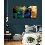 BORDO SANAT 80x40cm Soyut Dekoratif Duvar Kanvas Tablo BRD-SNT-M-0350