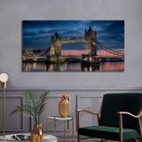Bordo Sanat BRD-SNT-M-0220 80x40 cm Londra Dekoratif Duvar Kanvas Tablo