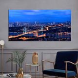 Bordo Sanat BRD-SNT-M-0272 80x40 cm İstanbul Dekoratif Duvar Kanvas Tablo