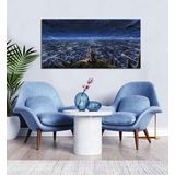 Bordo Sanat BRD-SNT-M-0404 80x40 cm Gece Dekoratif Duvar Kanvas Tablo