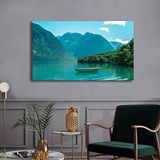 Bordo Sanat BRD-SNT-M-0470 80x40 cm Göl Dekoratif Duvar Kanvas Tablo