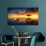 Bordo Sanat BRD-SNT-M-0478 80x40 cm Günbatımı Dekoratif Duvar Kanvas Tablo
