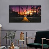 Bordo Sanat BRD-SNT-M-0484 80x40 cm Günbatımı Dekoratif Duvar Kanvas Tablo