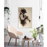 Bordo Sanat BRD-SNT-M-0525 50x75 cm Müzisyen Dekoratif Duvar Kanvas Tablo