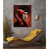 Bordo Sanat BRD-SNT-M-0543 50x60 cm Portre ve Flamingo Dekoratif Duvar Kanvas Tablo