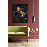Bordo Sanat BRD-SNT-M-0568 50x60 cm Kadın Dekoratif Duvar Kanvas Tablo