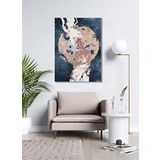 Bordo Sanat BRD-SNT-M-0575 50x70 cm Kadın Dekoratif Duvar Kanvas Tablo
