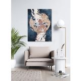 Bordo Sanat BRD-SNT-M-0578 50x70 cm Kadın Dekoratif Duvar Kanvas Tablo