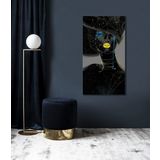 Bordo Sanat BRD-SNT-M-0674 70x125 cm Kadın Portre Dekoratif Duvar Kanvas Tablo