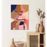 Bordo Sanat BRD-SNT-M-0864 60x85 cm Soyut Dekoratif Duvar Kanvas Tablo