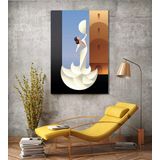 Bordo Sanat BRD-SNT-M-0875 60x90 cm Soyut Dekoratif Duvar Kanvas Tablo