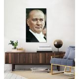 Bordo Sanat BRD-SNT-M-1027 60x100 cm Atatürk Dekoratif Duvar Kanvas Tablo