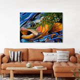 Bordo Sanat BRD-SNT-M-1048 70x50 cm Balık Dekoratif Duvar Kanvas Tablo