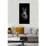 Bordo Sanat BRD-SNT-M-1093 50x100 cm Zebra Dekoratif Duvar Kanvas Tablo