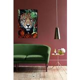Bordo Sanat BRD-SNT-M-1208 50x75 cm Kaplan Dekoratif Duvar Kanvas Tablo