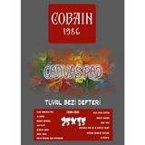 Bordo Sanat Cobain 1986 Canvas Pad Tuval Bezi Defteri Akrilik Yağlıboya Guaj Defteri - Tel Spiral - 25x35cm