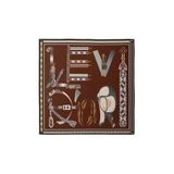 Bordo-Siyah Twill İpek Eşarp Lunera Koleksiyonu
